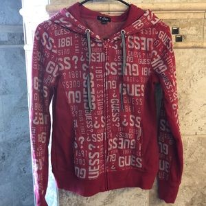 Guess zip-up hoodie sweatshirt